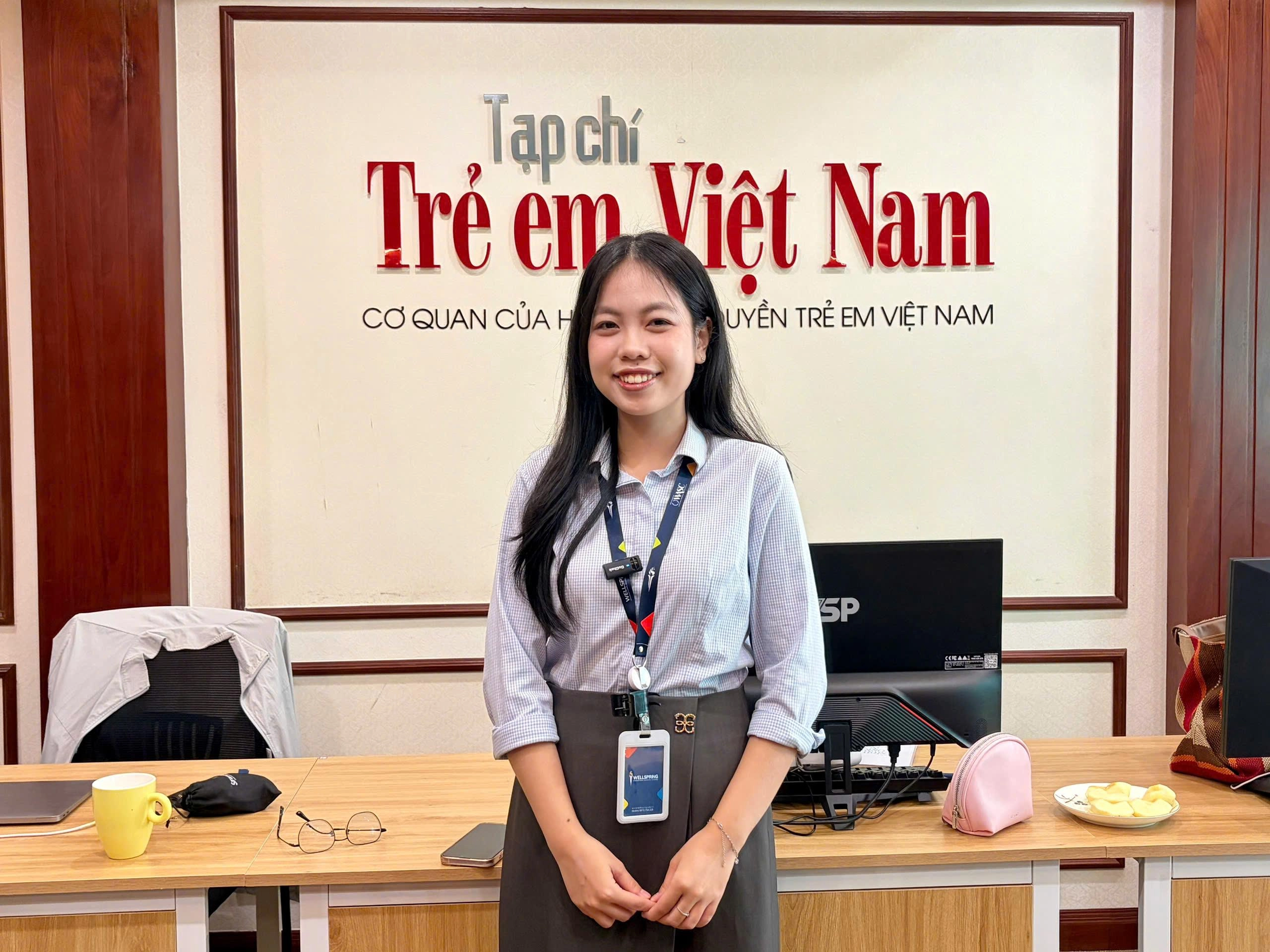 Cô Nguyễn Thị Ngọc Huyền cho rằng, lấy học sinh làm trung tâm và quan tâm đến cảm xúc của các em là chìa khóa xây dựng trường học hạnh phúc. (Ảnh: Khánh Quỳnh) 1791644566080_15025624179