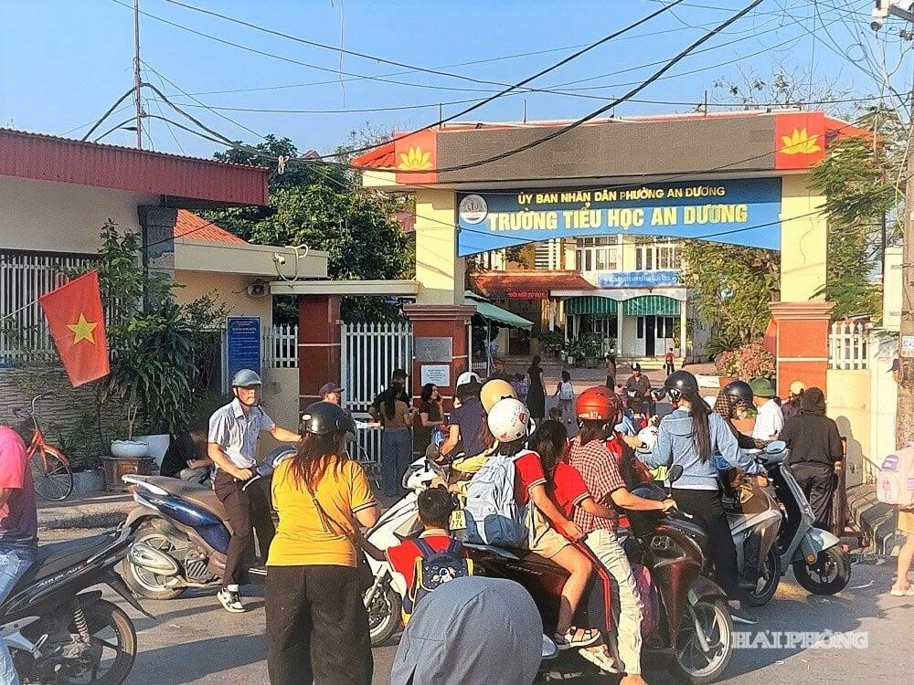 Trường Tiểu học An Dương, nơi xảy ra vụ việc đau lòng. Ảnh: Báo Hải Phòng 1792199206314_truong-hoc-