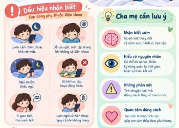Cha mẹ cùng con xây dựng thói quen sử dụng điện thoại lành mạnh