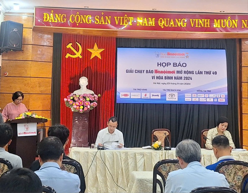 Chung kết Giải chạy Báo Hànộimới mở rộng lần thứ 49 - Vì hòa bình năm 2024 sẽ khai mạc vào sáng 29/9/2024. (Ảnh: Bảo Châu)