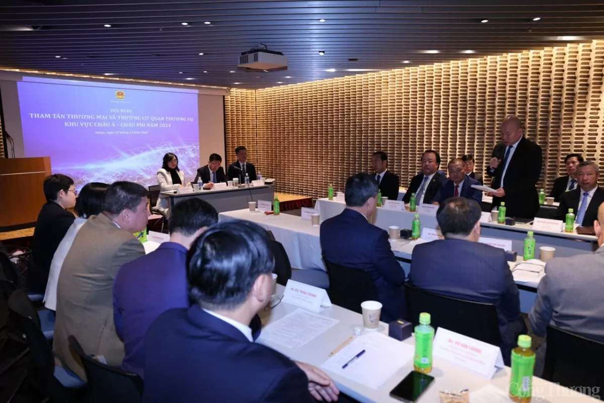 Chùm ảnh: Hội nghị Tham tán thương mại, Trưởng Cơ quan Thương vụ khu vực châu Á - châu Phi năm 2024 Chùm ảnh: Hội nghị Tham tán thương mại, Trưởng Cơ quan Thương vụ khu vực châu Á - châu Phi năm 2024