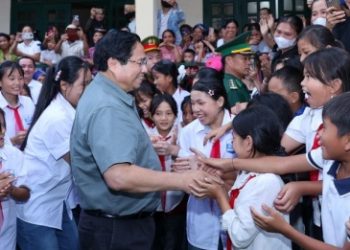 Thủ tướng dự lễ khởi công ngôi trường tại xã vùng núi cao biên giới Thanh Hóa