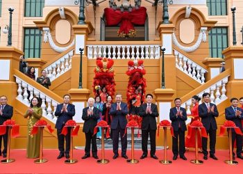 Tổng Bí thư và Chủ tịch nước dự Lễ khánh thành Trụ sở làm việc Cơ quan Chủ tịch nước