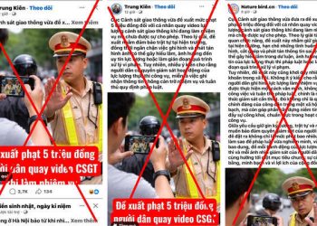 Tin ‘phạt 5 triệu đồng người quay video CSGT làm nhiệm vụ’ là bịa đặt
