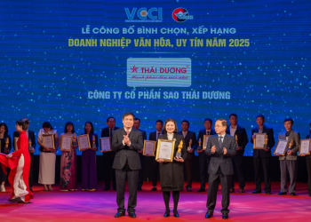 Sao Thái Dương được VCCI vinh danh Doanh nghiệp Văn hóa – Uy tín 2025