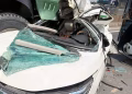 Tai nạn liên hoàn trên đường Phạm Văn Đồng: Ô tô con bị tông bẹp dúm, 3 người đi cấp cứu