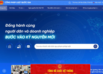 Cổng Pháp luật quốc gia là nền tảng số dùng chung cấp quốc gia nhóm A