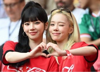 Karina và Winter trực tiếp cổ vũ cho đội tuyển Hàn Quốc tại World Cup 2026