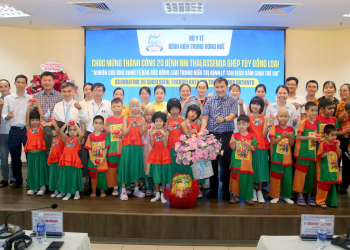 20 bệnh nhi mắc Thalassemia được ghép tủy thành công tại bệnh viện Trung ương Huế