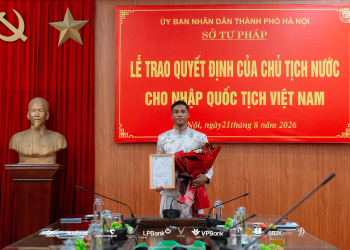 Trung vệ Nguyễn Adou Leygley Minh chính thức nhận quốc tịch Việt Nam