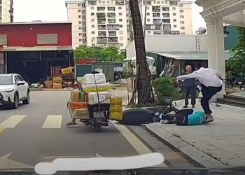 Tạm giữ hình sự nhân viên bảo vệ hành hung tài xế xe ôm công nghệ ở Hà Nội