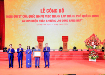 Tổng Bí thư, Chủ tịch nước Tô Lâm dự Lễ công bố Nghị quyết của Quốc hội về thành lập thành phố Quảng Ninh