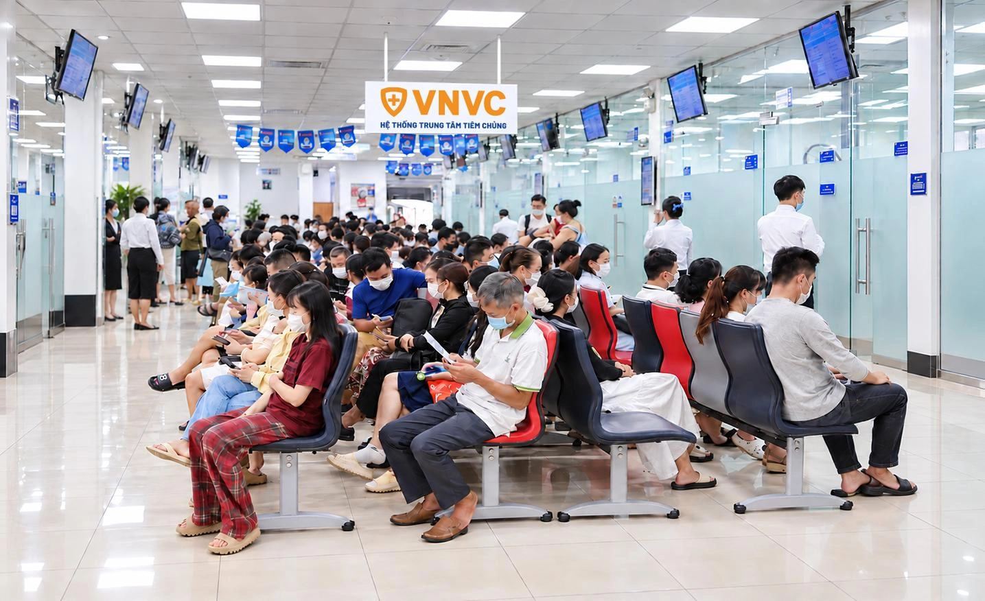 VNVC tăng cường phục vụ, đảm bảo nhu cầu tiêm vacxin của khách hàng 4. vnvc-tiem-40000-mui-nao-mo-cau
