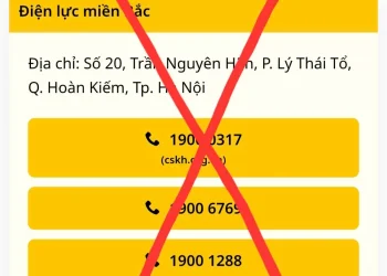 Cảnh báo khẩn cấp: Trang Web giả mạo Tổng công ty Điện lực miền Bắc (EVNNPC) nhằm lừa đảo khách hàng
