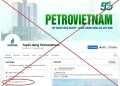 Cảnh báo trang mạo danh Petrovietnam để lừa đảo tuyển dụng