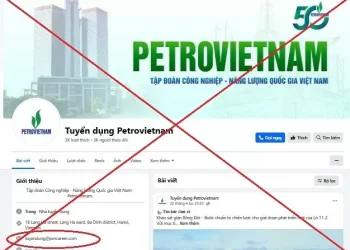 Cảnh báo trang mạo danh Petrovietnam để lừa đảo tuyển dụng