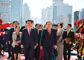 Chủ tịch Quốc hội Hàn Quốc Cho Jeong Sik chủ trì Lễ đón trọng thể Chủ tịch Quốc hội Trần Thanh Mẫn