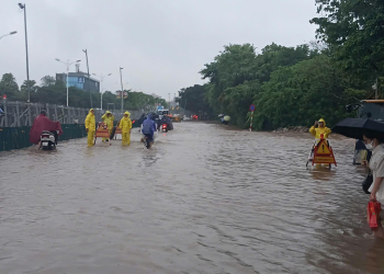 Hà Nội: Xuất hiện một số điểm úng ngập do mưa trên diện rộng
