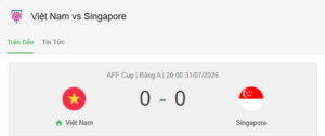 Đội hình dự kiến của tuyển Việt Nam gặp Singapore tại ASEAN Cup 2026